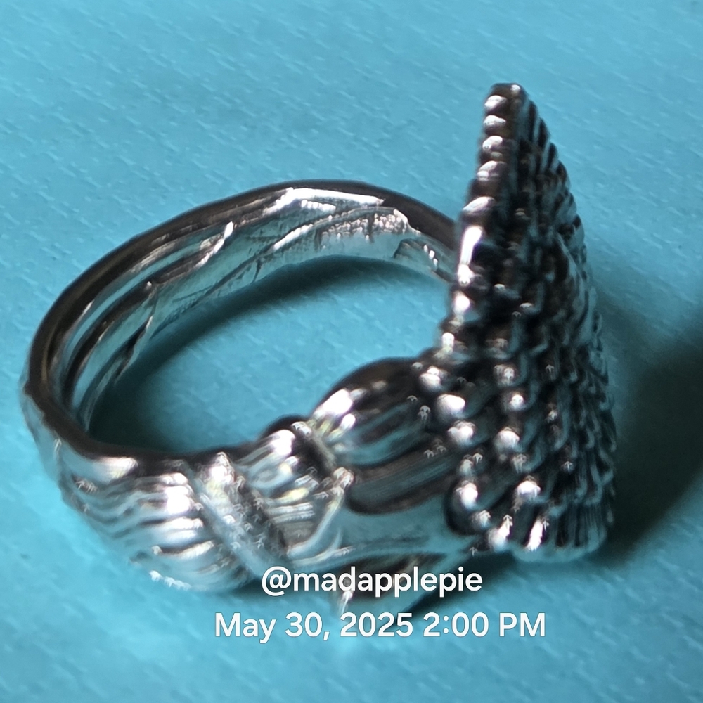 1885 Tiffany & Co.  Dandelion Spoon Ring in Sterling Silver Luxury Vintage #44 - Picture 9 of 12